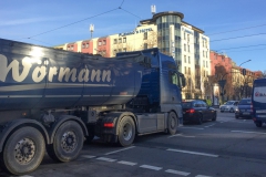 Obacht! - Gefahrenstelle Leopoldstraße Ecke Rheinstr.